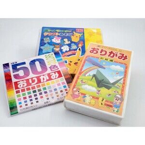 Pokemon Pikachu Origami Craft Set Japanese DIY Paper Kit 10 Characters NEW